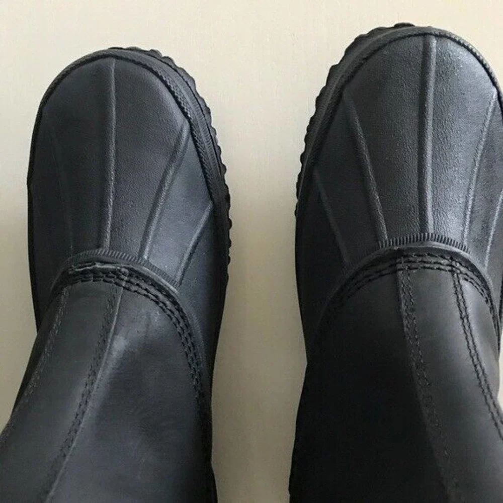 Ugg Australia Romosa Waterproof Black Leather Rubber Duck‎ Boots New Men’s 7